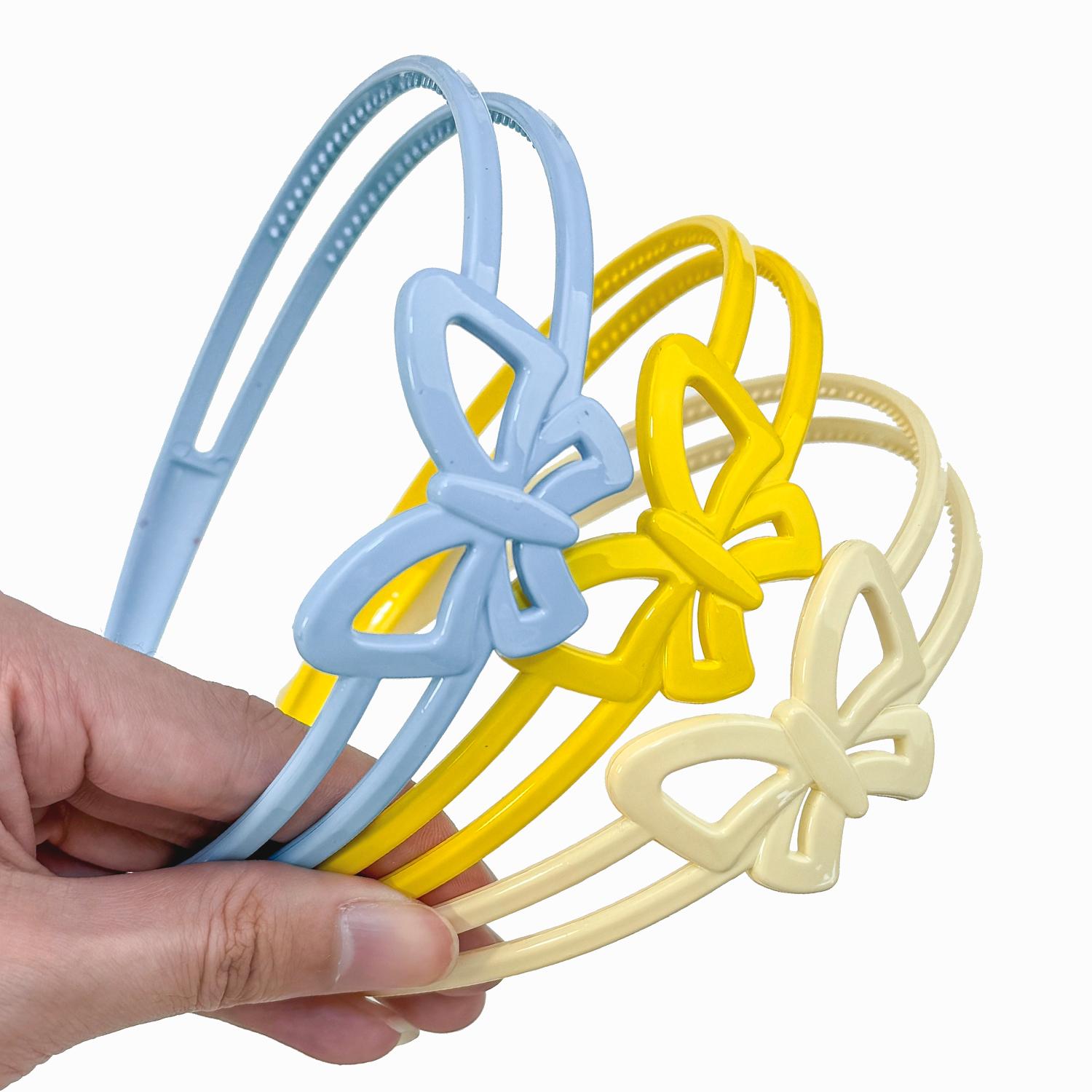 

3/6 шт. Повязки на голову с бабочками для девочек, Женские пластиковые обручи для волос с зубчиками, Повязки на голову, Детские резинки для волос, Детские аксессуары для волос