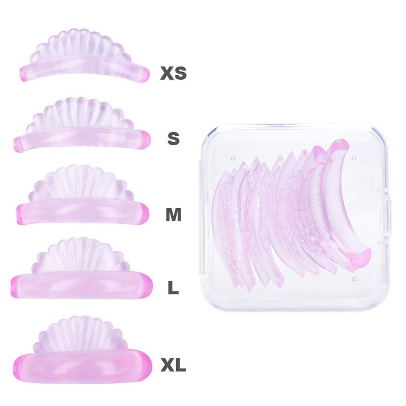 5Pairs Eyelash Perming Curler Lift Pads 3D Lashes Perm Rods Shell Silicone Lash Lifting Kit Makeup Beauty Tool