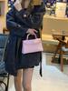Elegant 2025 Summer Kelly-Style Mini Silver Buckle Handbag - Women's Shoulder & Crossbody Fashion Accessory