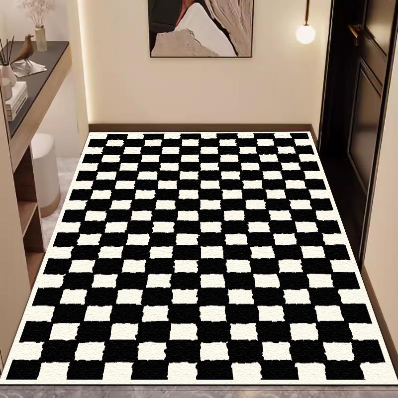 Luxury Leather Entrance Mat: Wash-Free, Wipeable Door Mat for Home and Porch