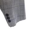 LANVIN 90s Old Check Pattern tailored jacket 46-54 Navy Ancon Men's Used