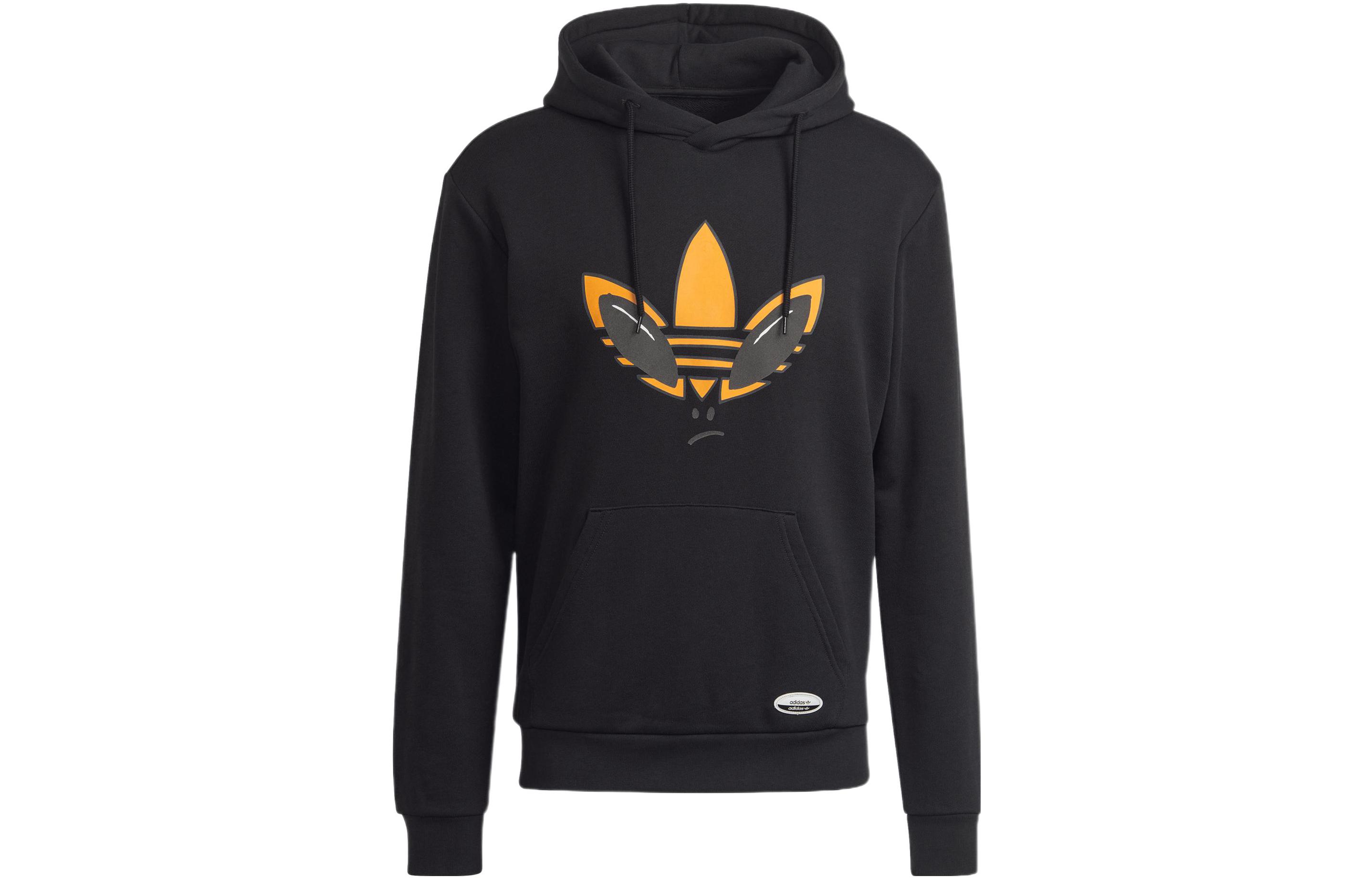 

Adidas Originals Sweatshirts Men s Black Hooded Moderate Regular HC2789 XS