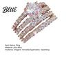 Sparkly Rhinestone Rings 2Pcs Band Women Cubic Zirconia Ring Fashion