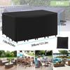 Garden Furniture Cover, Heavy-duty Rectangular Patio Furniture Cover, 210D Oxford UV Windproof Garden Table Cover