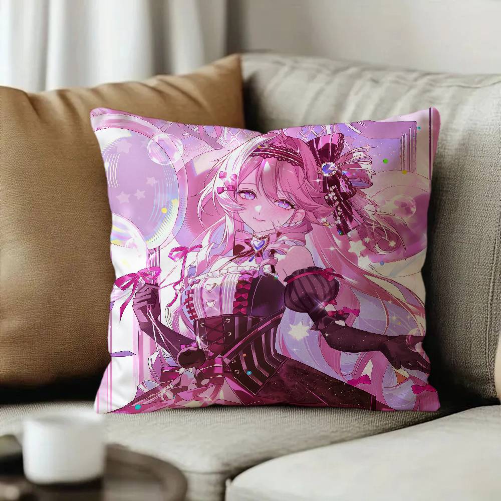 Game Anime Wuthering Waves Pillow Gift Home Office Decoration Bedroom Sofa Car Cushion Cover case x