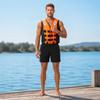 Adjustable Buckle Life Jacket with Reflective Strips for Paddleboarding Kayaking and Water Sports Safety Vest for Adults and Youth