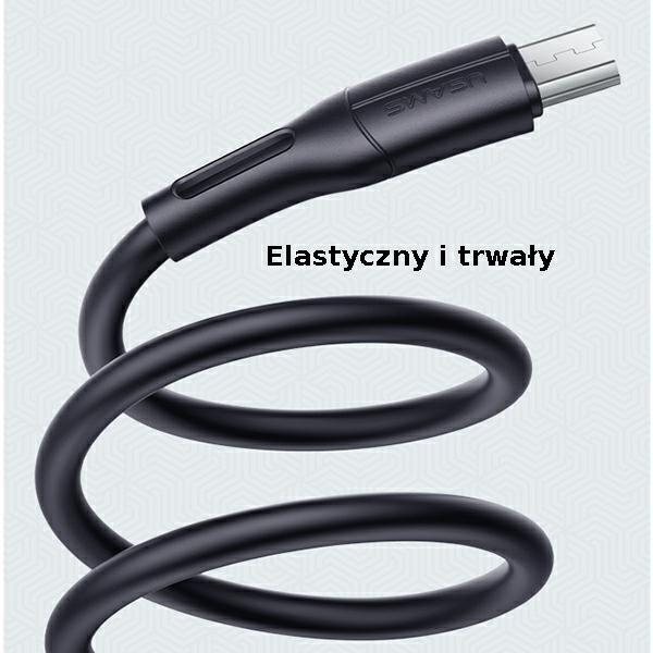 Kabel microUSB USAMS 1m Szybkie ładowanie Biały