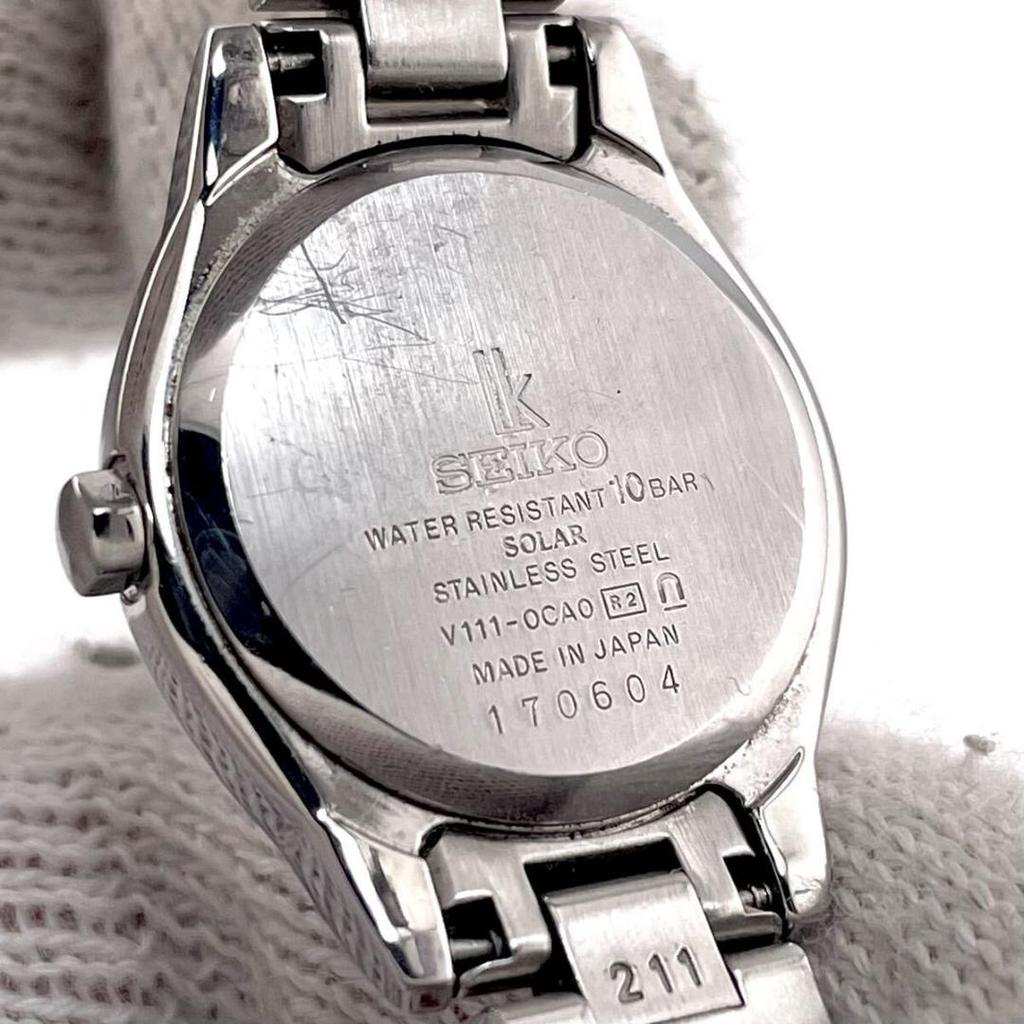 [USED] Working Seiko Lukia Dress Watch V111-0CA0 with Glitter Dial