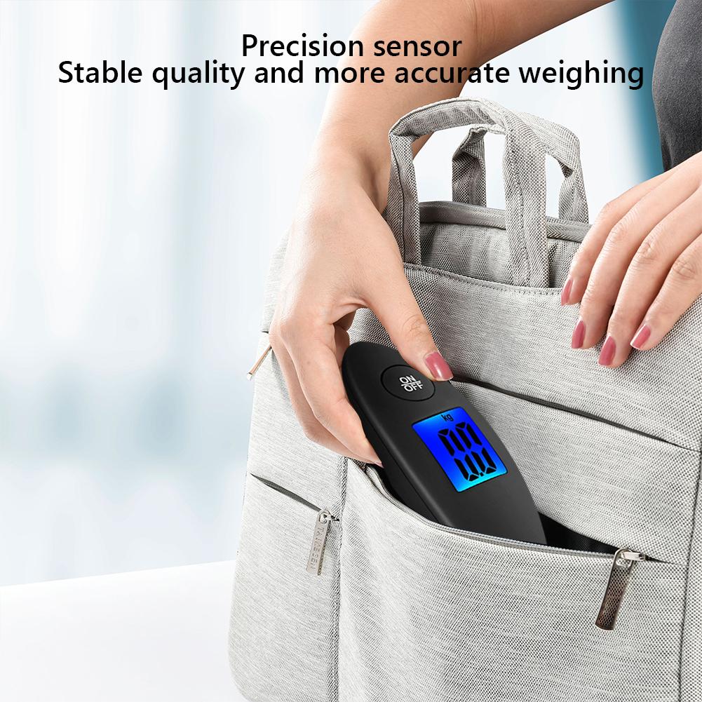 Luggage Scale Suitcase Weight Scale LCD Display Portable Hanging Scale with Backlight Handheld Mini Pocket Scale for Weighing
