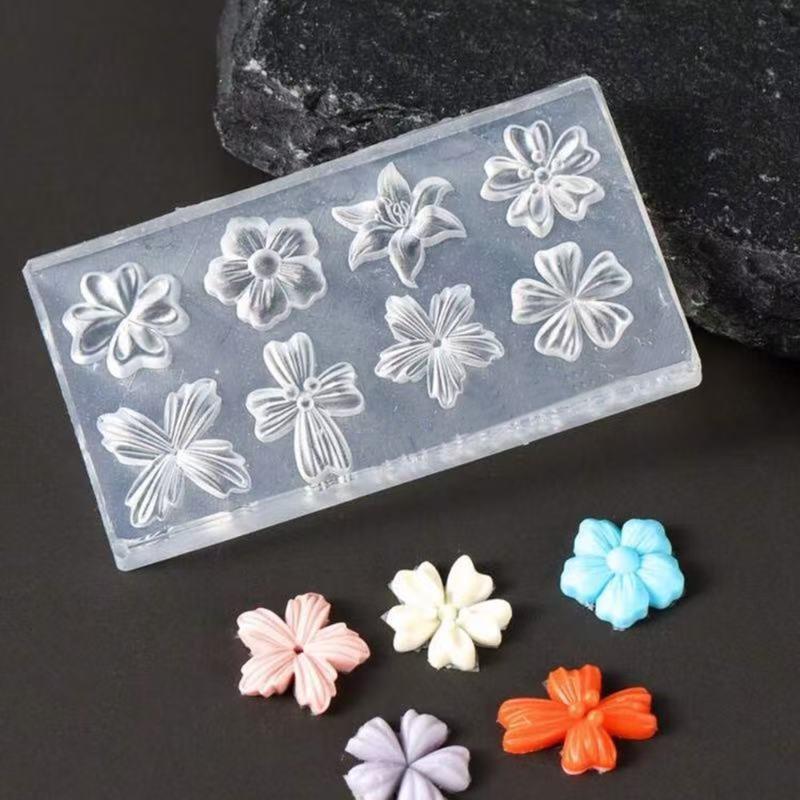 3D Silikon Blume Nagelform Wiederverwendbare Blütenblatt Schablone DIY Nagelkunst Dekorationen Maniküre Werkzeug