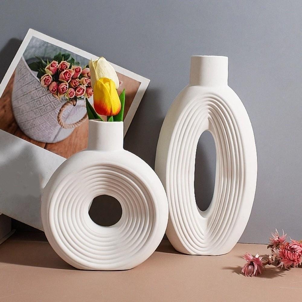 Oval Stripe Silicone Vase Mold Non Toxic Epoxy Resin Mold Reusable Mold Soap Mold  Craft Workshops