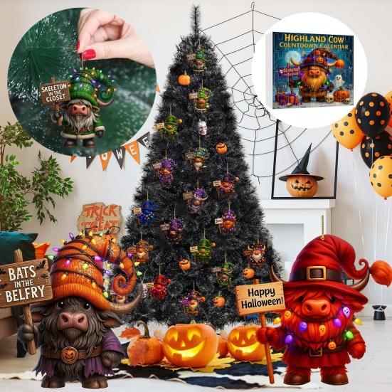 Advent Calendar 2025 Advent Calendar with 24 Acrylic Charms Pumpkin
