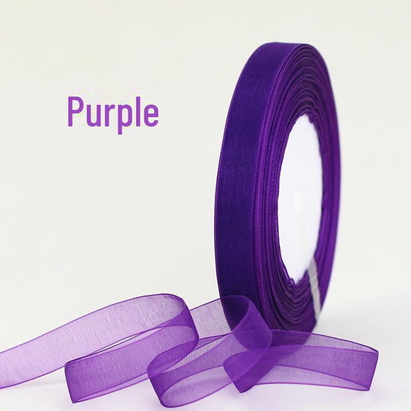 Snow Yarn Ribbon – 1.2cm Decorative Bow for Gift Boxes, Festivals & DIY, 45m