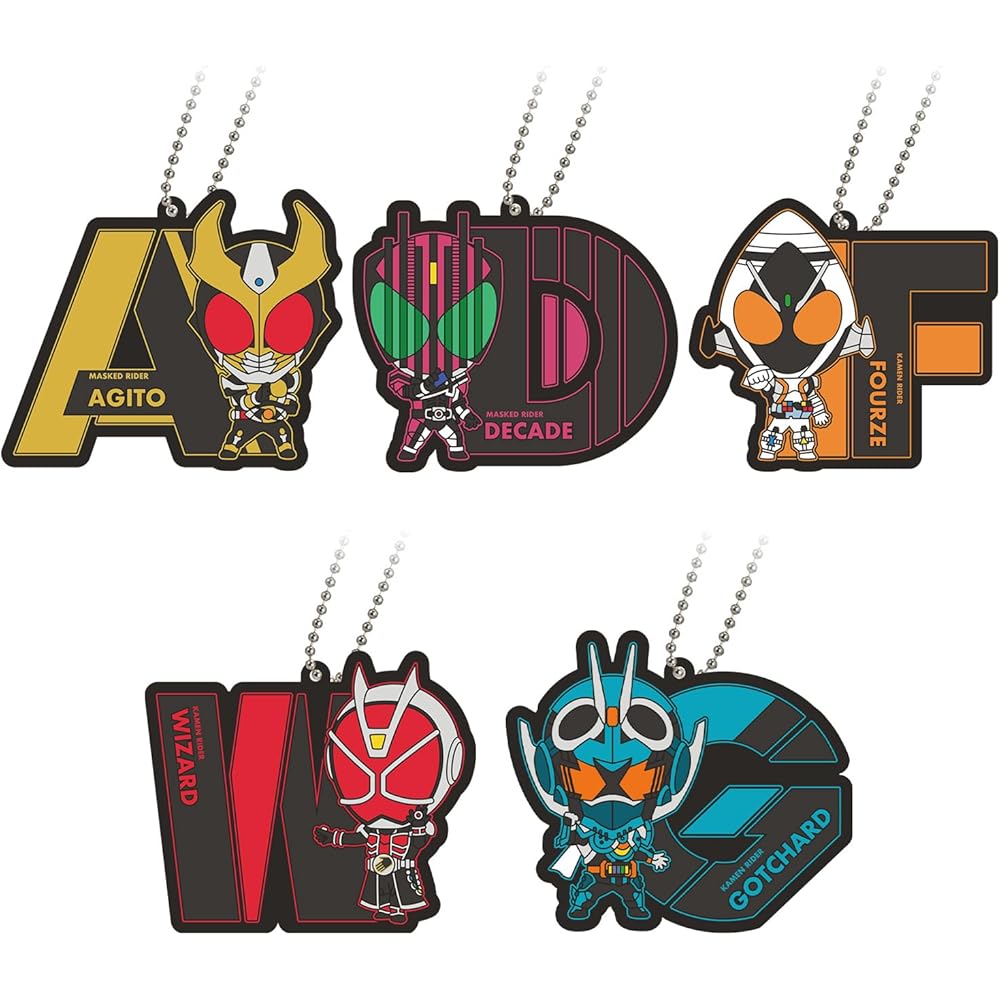 

[BANDAI] Kamen Rider Initial Rubber Mascot Vol. 4 (Box of 30)