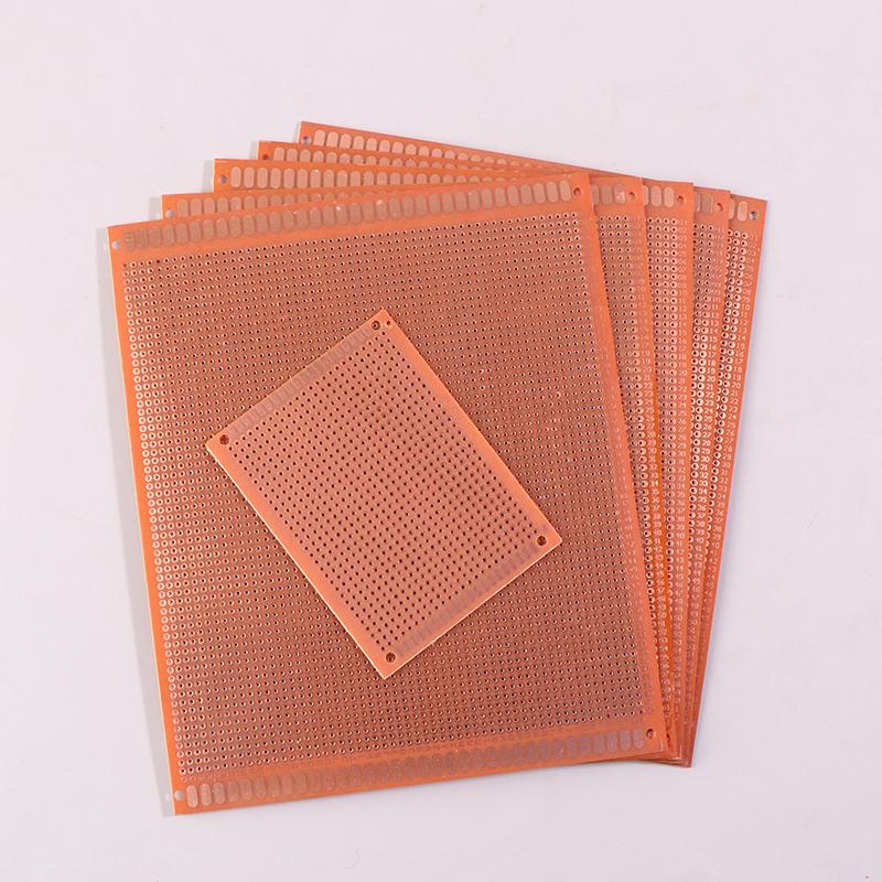 5 gab. 7*9/15*18 cm Vienpusēja prototipēšanas plate Breadboard Universālā plate Eksperimentāla Bakalīta Vara Plates Plate Dzeltena