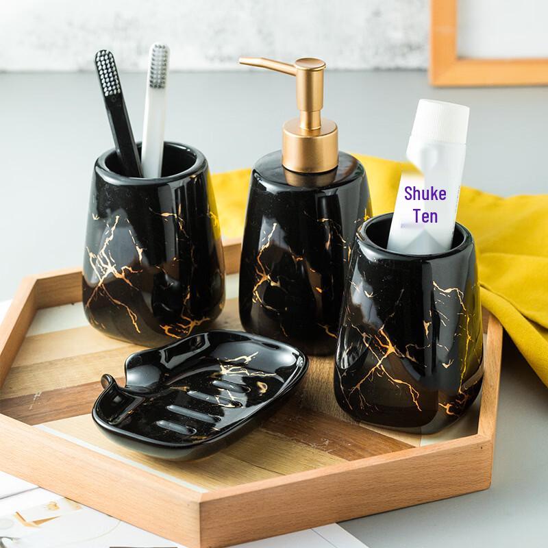 OLOEY Ceramic Bathroom Washing Set