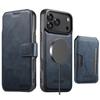 iPhone 17 Pro Flip Case: Card Slot, Magnetic, 3-in-1 Wireless Charger Stand, Leather S25U