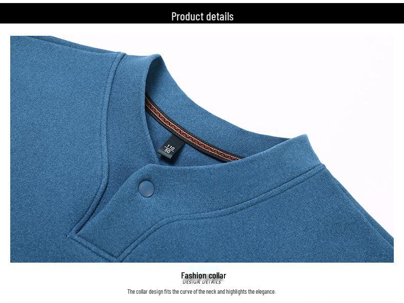 Herr Mellantjock Dubbelsidig Tysk Sammet Långärmad Tröja