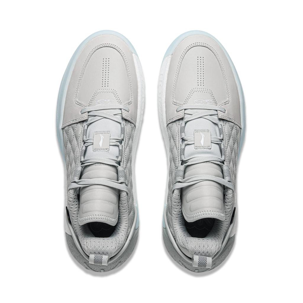 New LiNing All City 12 Encore Anti-Slip And Wear-Resistant Rebound Low-Top Basketball Shoes Men's Gray ABAU051-2