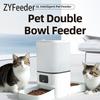 6L Double Bowl Tuya Smart WIFi Pet Feeder Automatic Cat Dog Slow Food Machine With Timed Quantitative Food Dispenser Bow