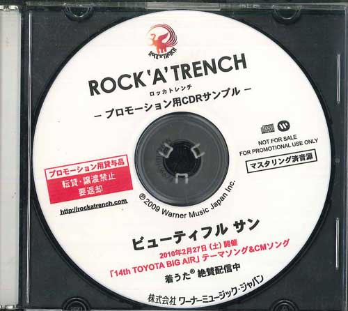 

CD ROCK A TRENCH - Beautiful Sun NONE WARNER 2009 Japan Japanese Pop/Rock Used