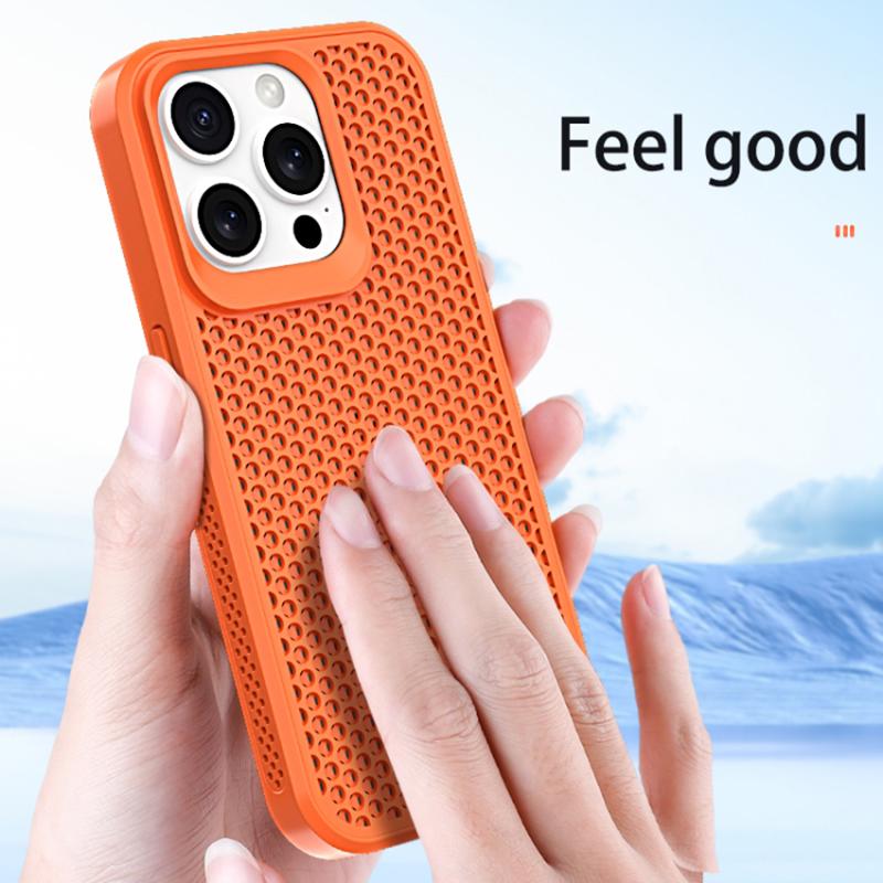 For iPhone 13 Pro Case PC+TPU Heat Dissipation Hollow Cover Phone Accessories Distributors