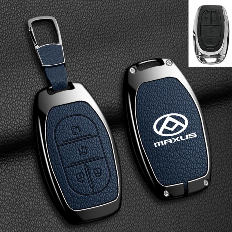Zinc Alloy Leather Car Key Case Cover For Maxus G50 Plus D60 G10 G20 RV V90 T60 T70 EUNIQ5 Auto Key Shell Keychain Accessories