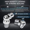 60Pcs Grease Fittings Kit, 1/4 & 1/8 Inch BSP Grease Zerk Fittings Assortment With 90 Degree, 45 Degree, And Straight Angle For Automotive, Tractors,