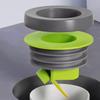 Backflow Proof Toilet Flange Sealing Ring with Leak Proof Check Valve for Easy Plumbing On 100 110mm PVC Pipes