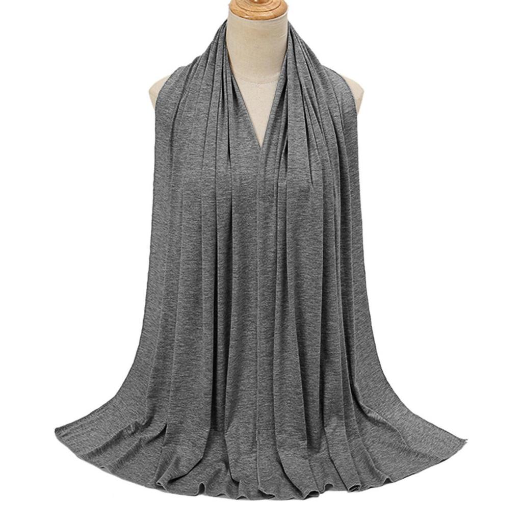 Modal Solid Color Long Scarf: High-Quality, Breathable, Soft Handfeel, Mercerized Cotton (YW125)