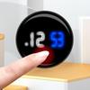 Tiny Digital Clock Waterproof Stick On Dashboard Clock Car Interior Decoration Car Cool Decoration Metal Alloy Car Accessories