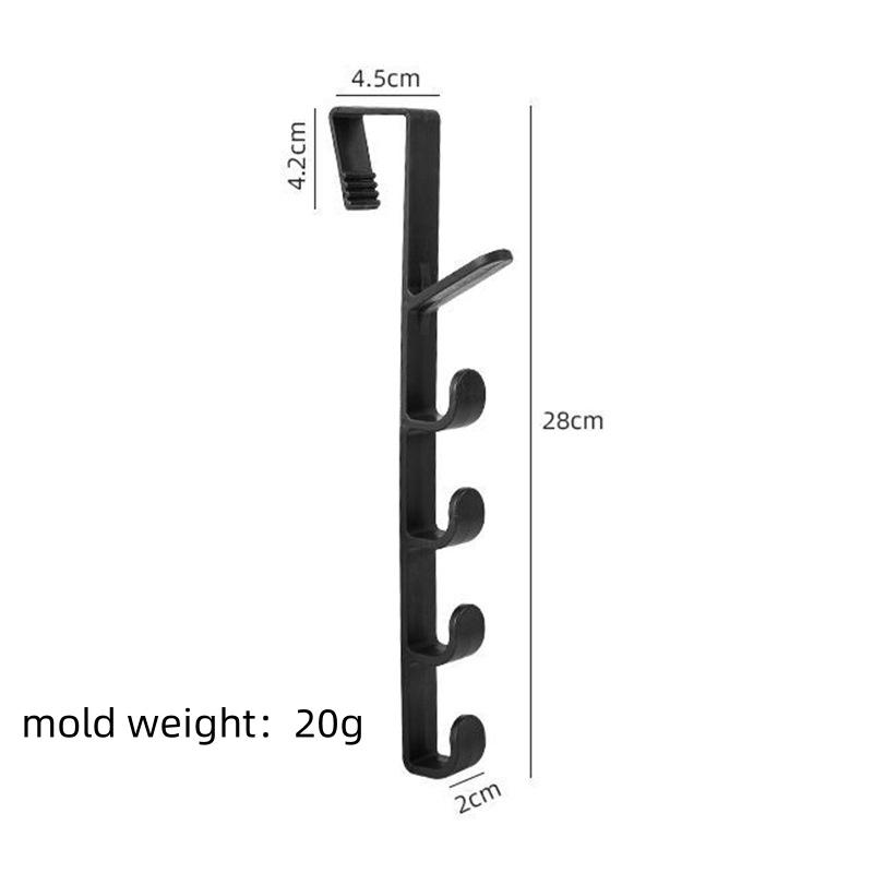 1/5/10pcs Behind the Door Coat Hook Hanger Behind the Door Cabinet Wardrobe Dormitory Door Hook Storage Rack