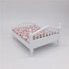 1:12 Mini Dollhouse Furniture Fresh Rose Bedroom Linen Double Bed Bedroom Mini Furniture