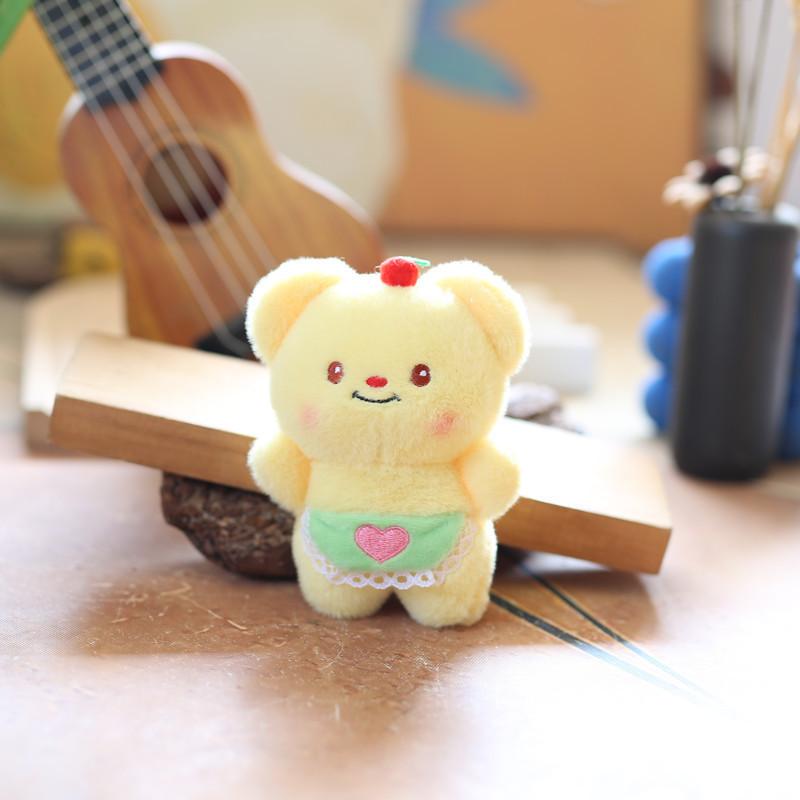 Charming Cartoon Bear Plush Keychain Cute Butter Bear Bag Accessory