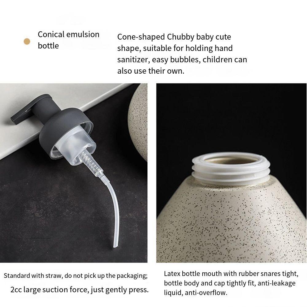 Ceramic Lotion Foamer Dispenser Multi-shape Push Type Foaming Liquid Soap Dispenser with Press Button Multi-color