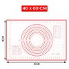 Non-Stick Silicone Baking Mat Pad Baking Sheet Glass Fiber Rolling Dough Mat Cookie Macaron Baking Mat Pastry Tools