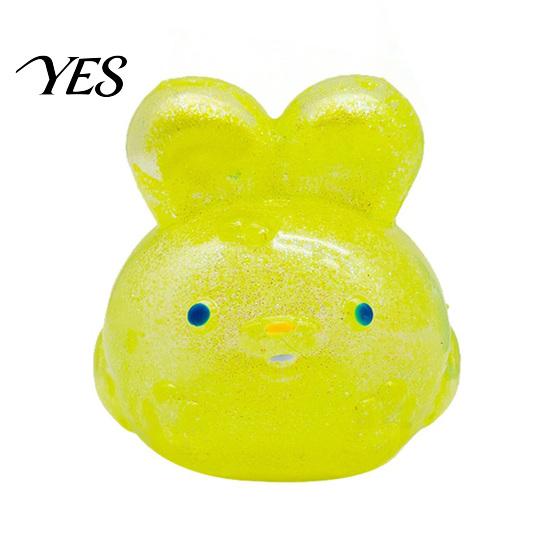 Decompression Toy for Adults Bunny Jelly Squeeze Toy, Portable Soft TPR Stress Relief Odorless Ball Pressure Release Rebound Fidget Sensory жёлтый