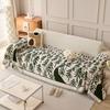 Chenille All Season Sofa Cover Cartoon Plant Modern Simple Sofa Throw Blanket
