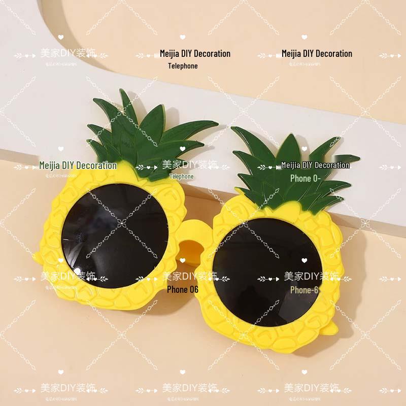 Festa Danzante sulla Spiaggia delle Hawaii Oggetti di Scena per Adulti: Occhiali da Sole Divertenti Anguria e Ananas