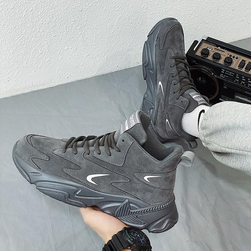 Putian high-top autumn student running basketball actual sports leisure height increase Xiaobai dad tide shoes