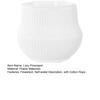 Automatic Water-absorbing Flowerpot with Vertical Grain Texture White Nordic Style Flower Pot for Home Decor