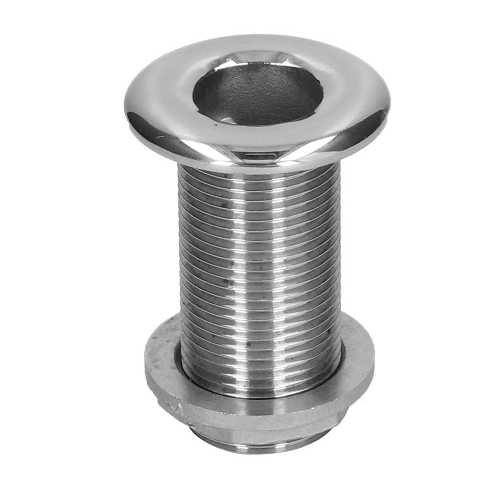 1in Thru Hull Fitting Connector 316 Stainless Steel Water Drain Outlet for Marine Boats Yacht