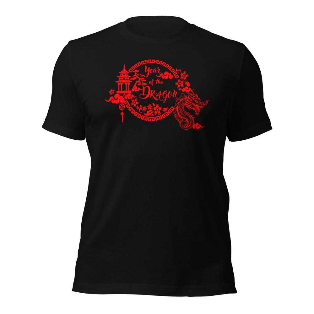 Year of the Dragon T-Shirt 2024 Chinese New Year Bella Canvas Soft Tee XS-5XL Unisex T-Shirt XXL