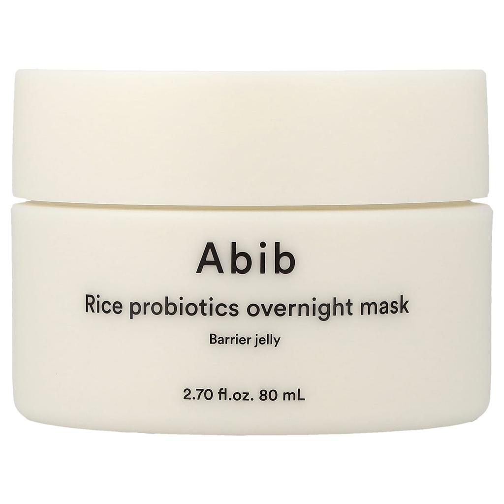 ABIB Rice Probiotic Overnight Beauty Mask, Barrier Jelly, 80ml (2.7 Fl Oz)