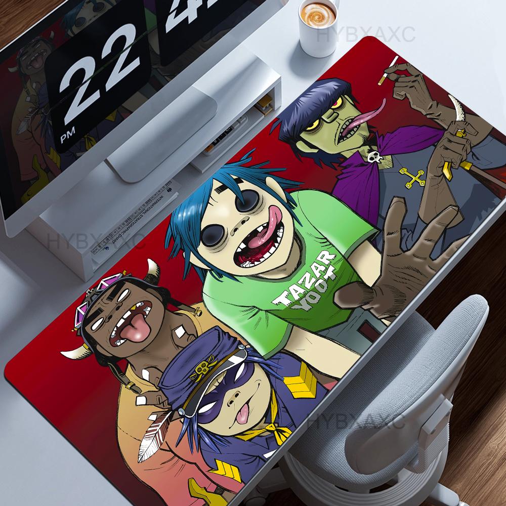 Rock Gorillaz Demon Days Mouse Pad Gaming Accessories Protector Office Laptop Gamer Cabinet Non Slip