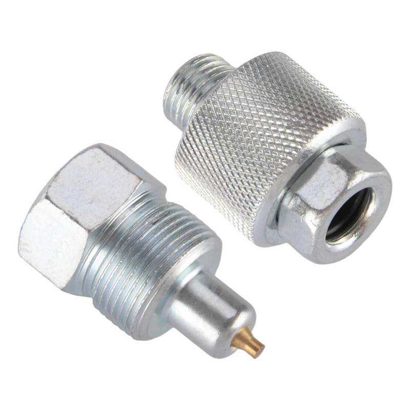 Heavy-Duty Hydraulic Jack Coupler Adapter Fitting Connector Male & Female High Hardness Silver