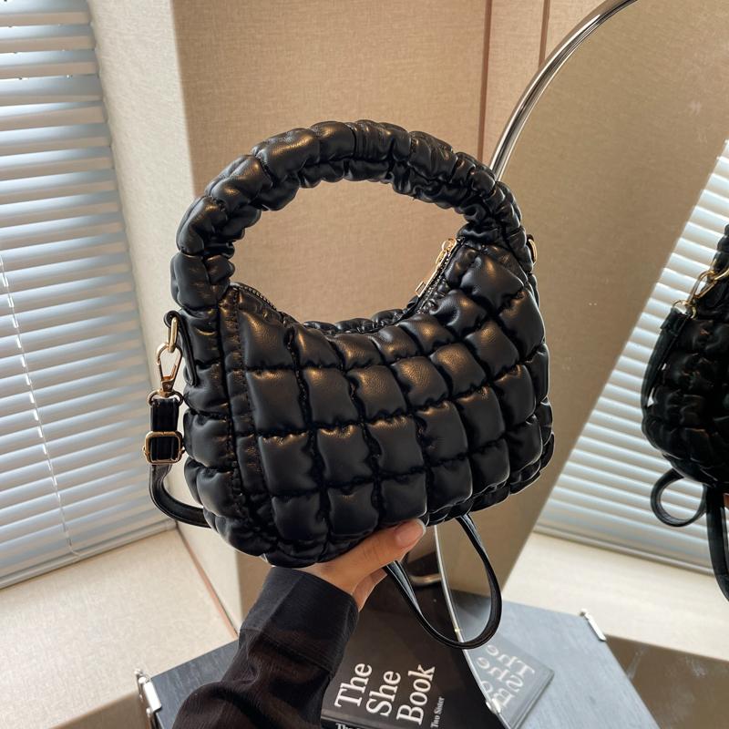 

Модные сумки кроссбоди Cloud Новый однотонный дизайн на молнии Маленькие сумочки Женская сумка через плечо для поездок на работу