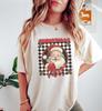 Christmas Vibes Shirt, Retro Santa Comfort Colors Shirt, Vintage Christmas Graphic Tee, Cute Holiday Santa Claus Shirt, Festive Outfit
