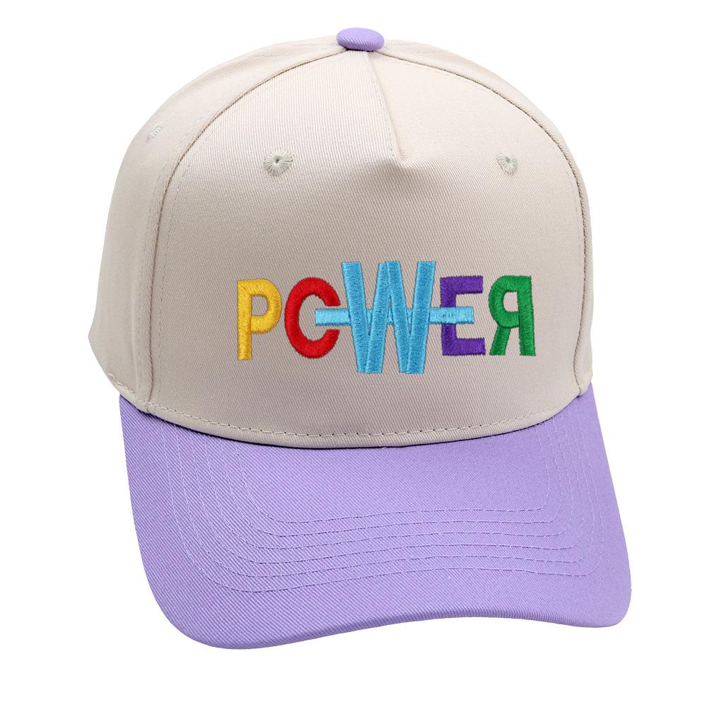 Cross-border POWER Truck Driver Hat: GD Color Block Embroidered Baseball Cap for Men & Women