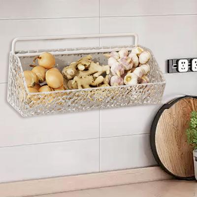 Hanging Kitchen Basket Farmhouse Food Storage Fruit Vegetable for Bathroom